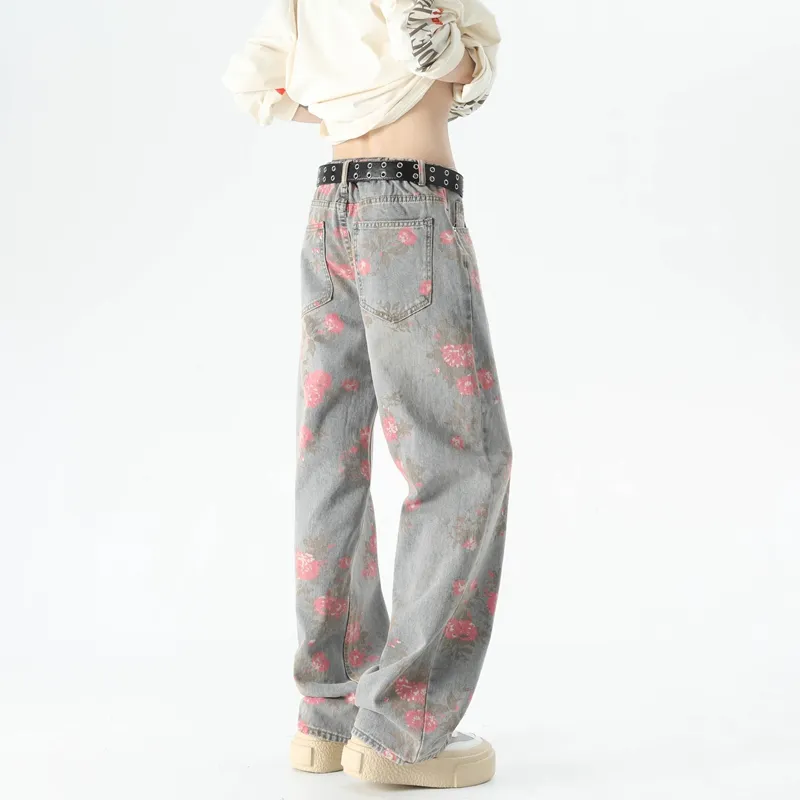 JUNGLE PANDA Jeans Unisex Blue-5