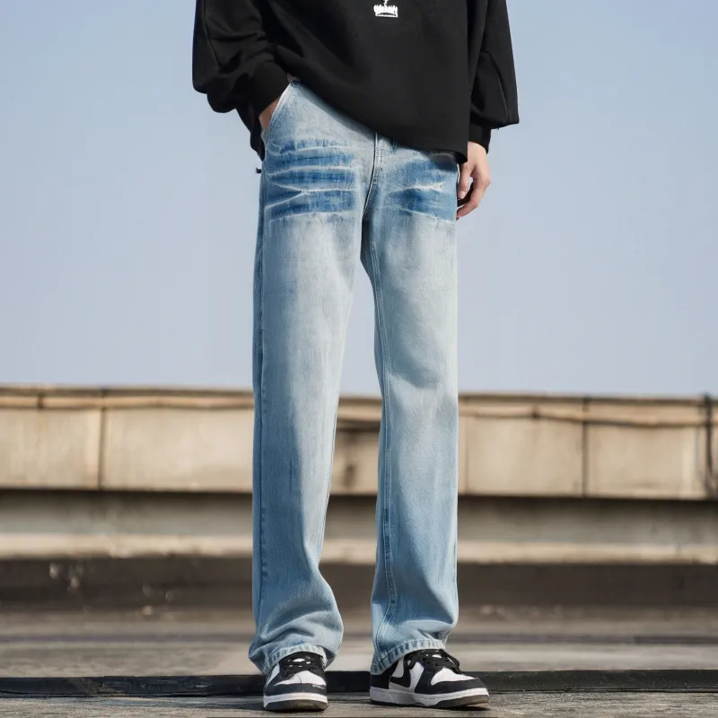 JUNGLE PANDA Jeans Unisex Blue-4