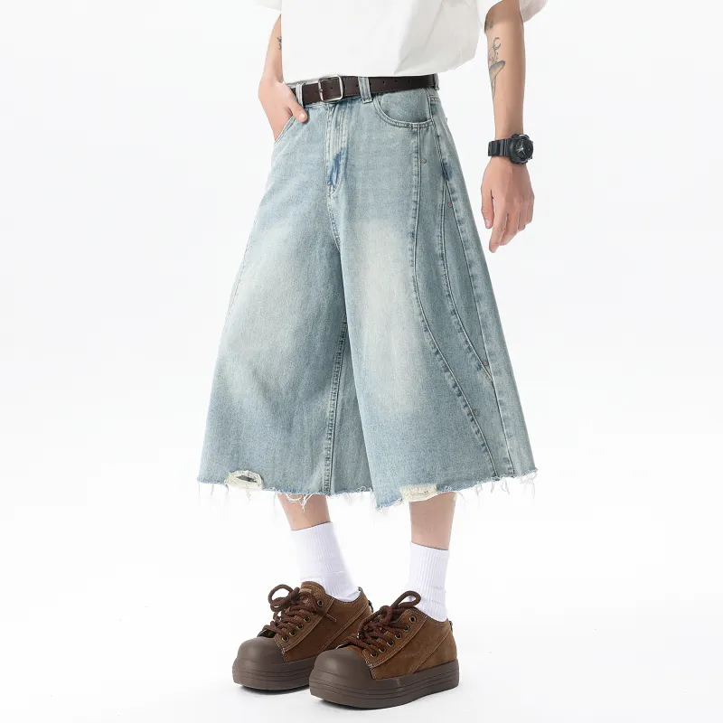 JUNGLE PANDA Denim Shorts Unisex-3