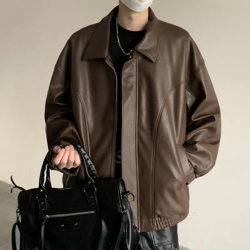 JUNGLE PANDA Leather Jacket Unisex-12