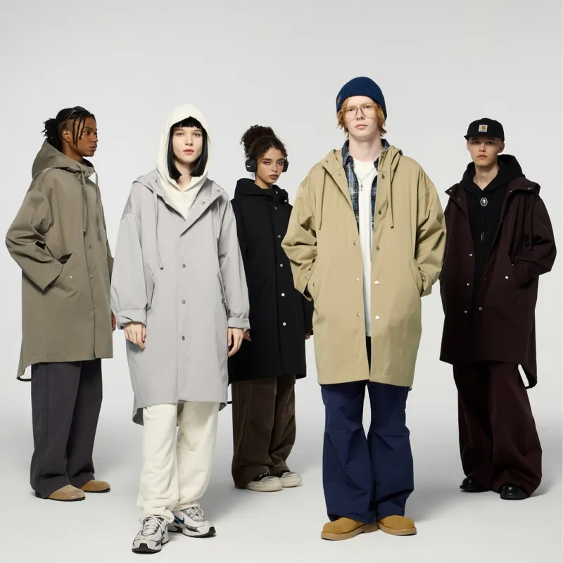 JUNGLE PANDA Trench Coat Unisex-17