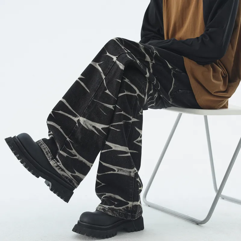 JUNGLE PANDA Jeans Unisex Rusty Red-5