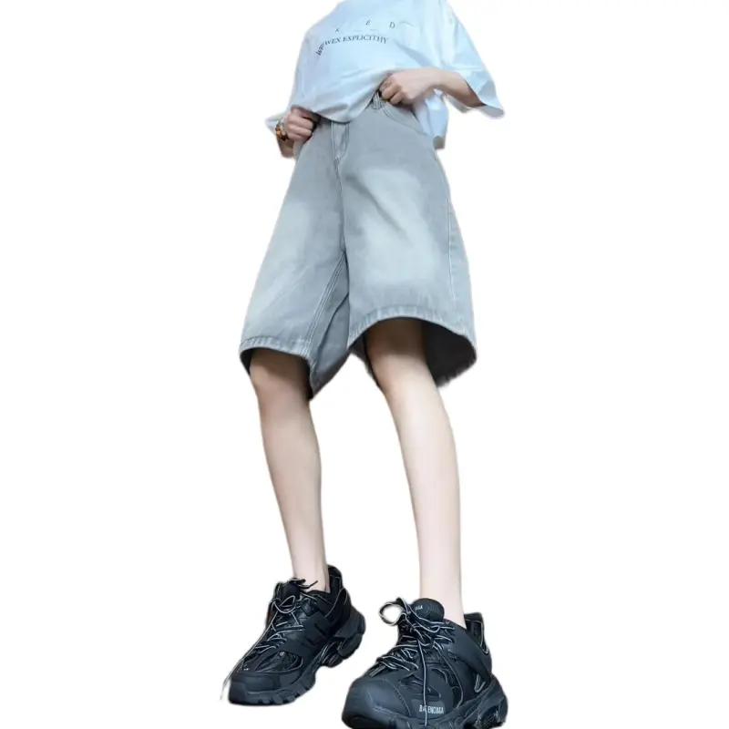 JUNGLE PANDA Denim Shorts Unisex-7