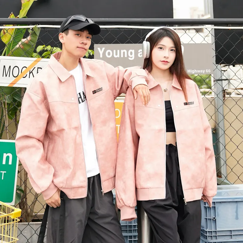JUNGLE PANDA Leather Jackets Coats Unisex-24