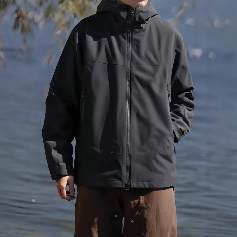 JUNGLE PANDA Water Resistant Windproof Breathable Wear Resistant Warm Windbreaker Jacket Unisex-13