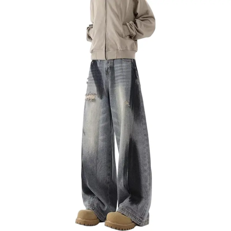 JUNGLE PANDA Jeans Unisex Blue-3