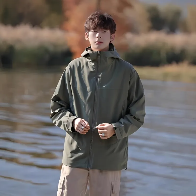 JUNGLE PANDA Water Resistant Windproof Breathable Wear Resistant Warm Windbreaker Jacket Unisex-27