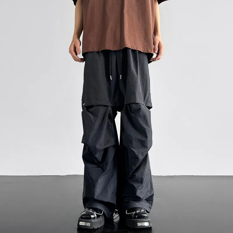 JUNGLE PANDA Knitted Sports Pants Unisex Black-2