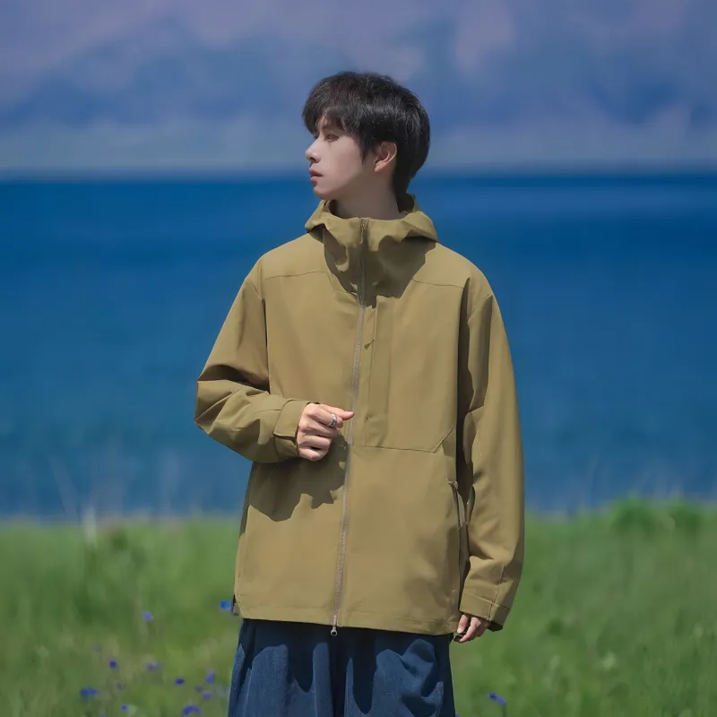 JUNGLE PANDA Water Resistant Windproof Breathable Wear Resistant Warm Windbreaker Jacket Unisex-5