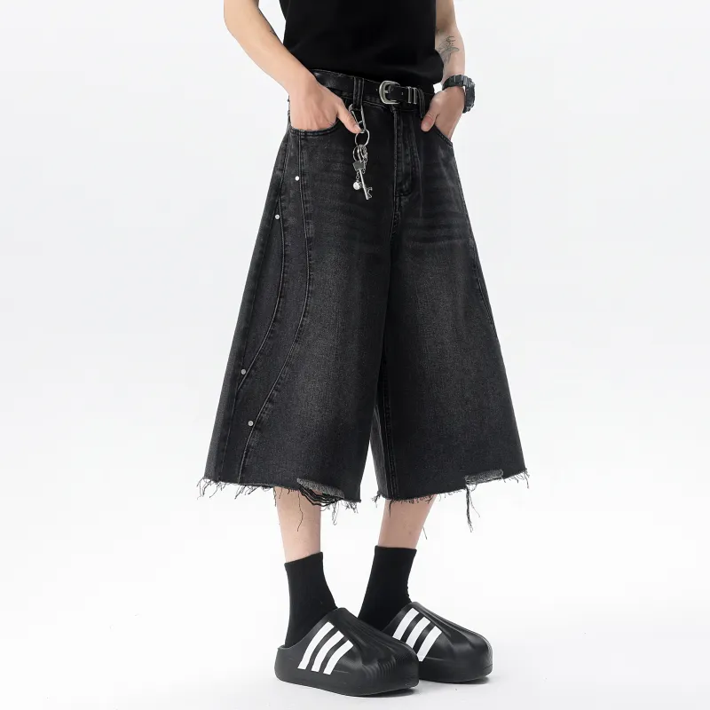 JUNGLE PANDA Denim Shorts Unisex-16