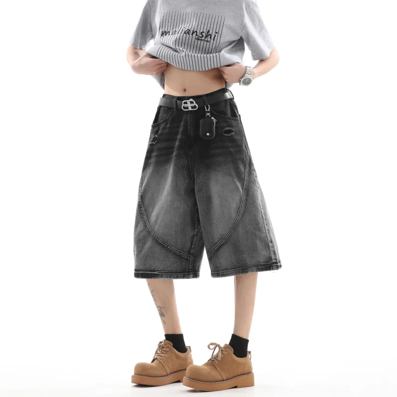 JUNGLE PANDA Denim Shorts Unisex-7
