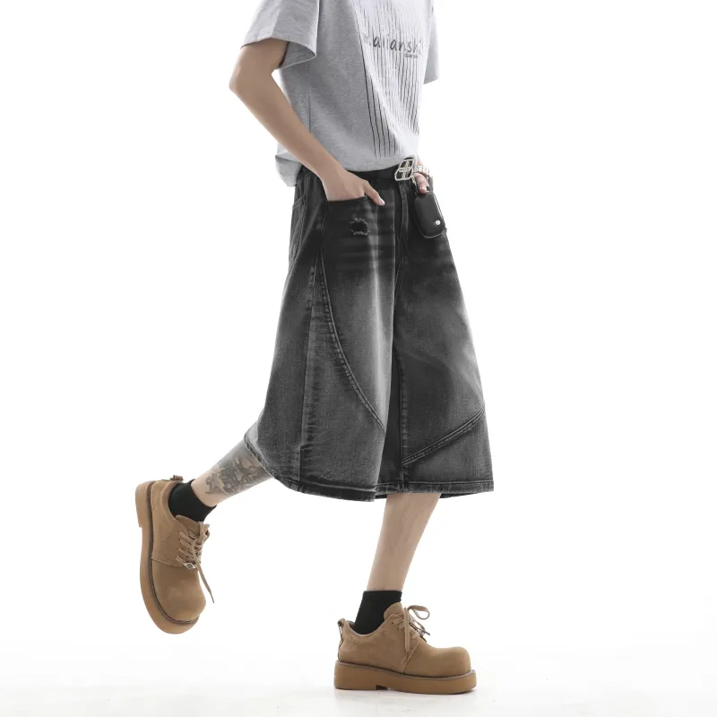 JUNGLE PANDA Denim Shorts Unisex-10