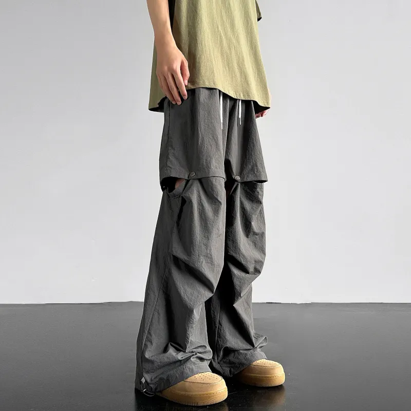 JUNGLE PANDA Knitted Sports Pants Unisex Black-11