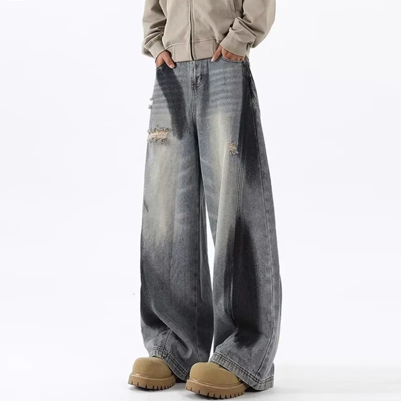 JUNGLE PANDA Jeans Unisex Blue-6