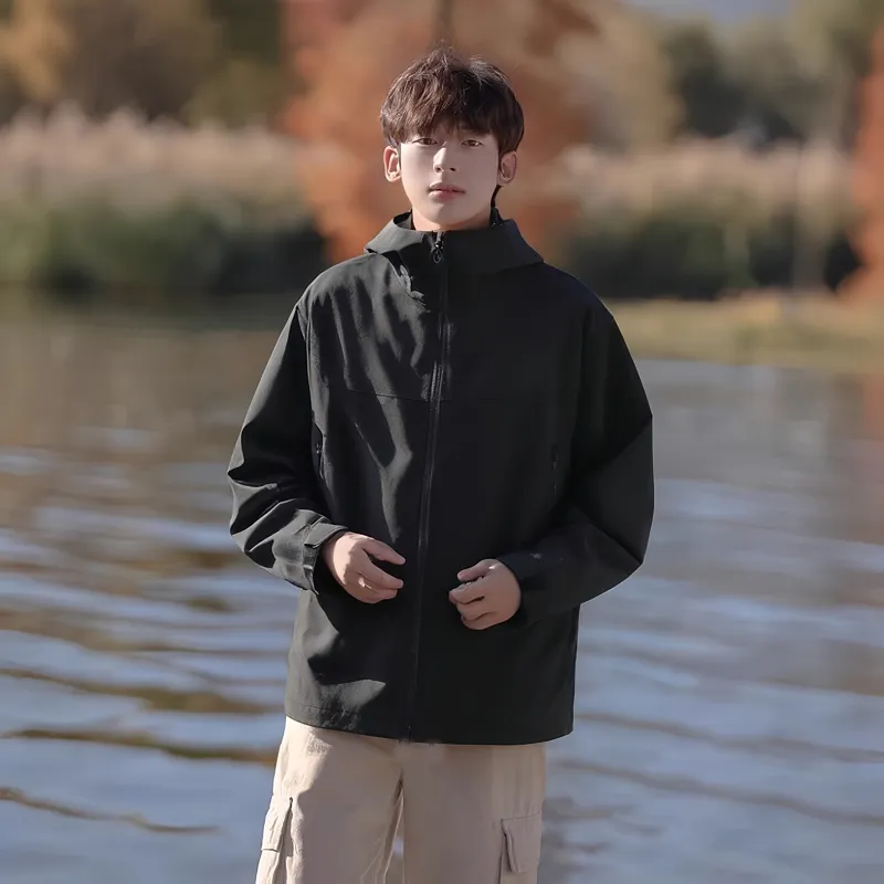 JUNGLE PANDA Water Resistant Windproof Breathable Wear Resistant Warm Windbreaker Jacket Unisex-12