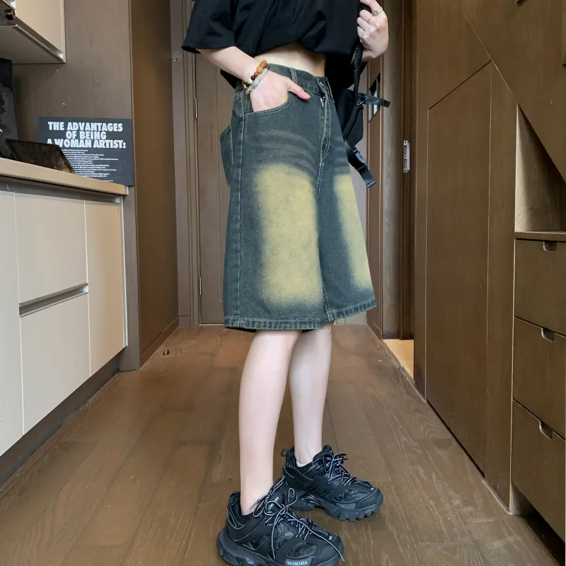 JUNGLE PANDA Denim Shorts Unisex-2