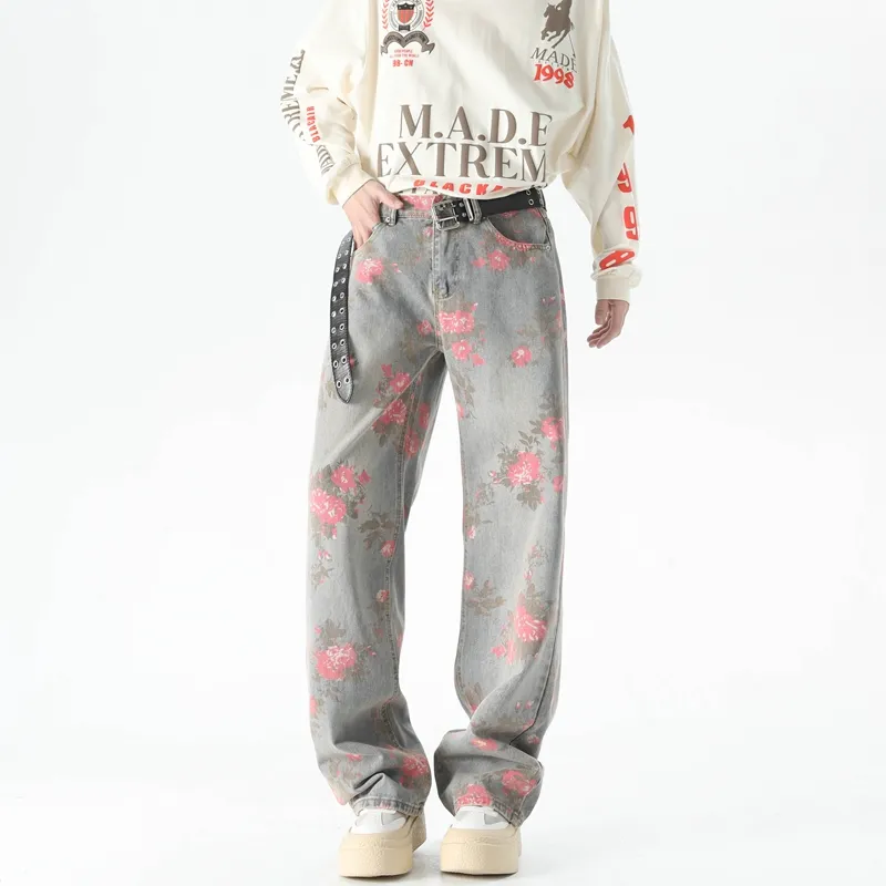 JUNGLE PANDA Jeans Unisex Blue-2