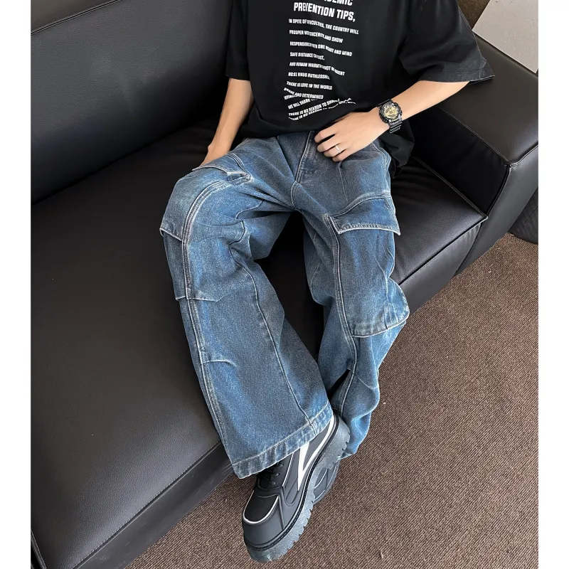 JUNGLE PANDA Jeans Unisex Black-11