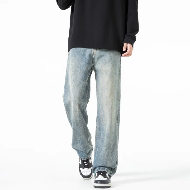 JUNGLE PANDA Jeans Unisex Smoke Gray-5