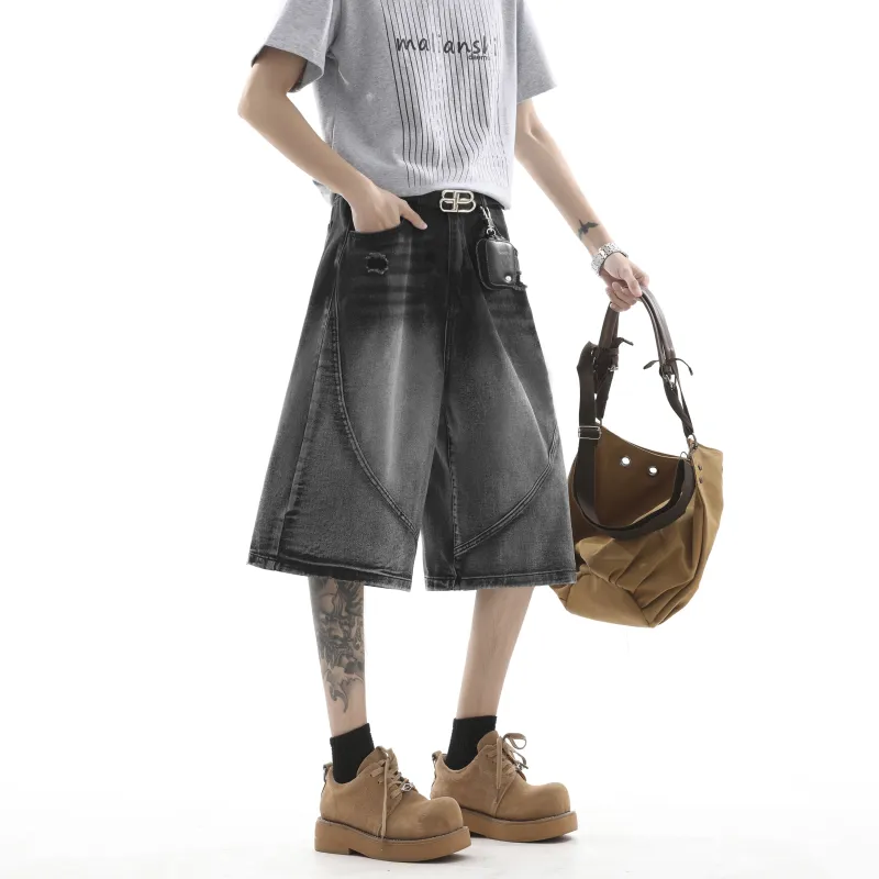 JUNGLE PANDA Denim Shorts Unisex-9