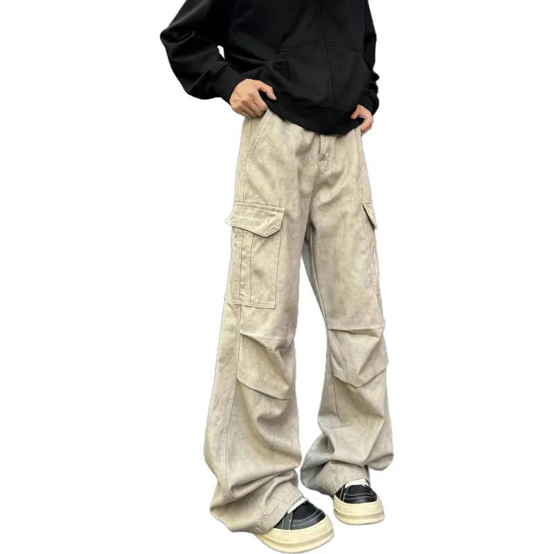 JUNGLE PANDA Jeans Unisex Apricot-2