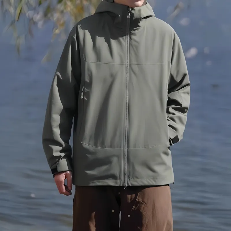 JUNGLE PANDA Water Resistant Windproof Breathable Wear Resistant Warm Windbreaker Jacket Unisex-26