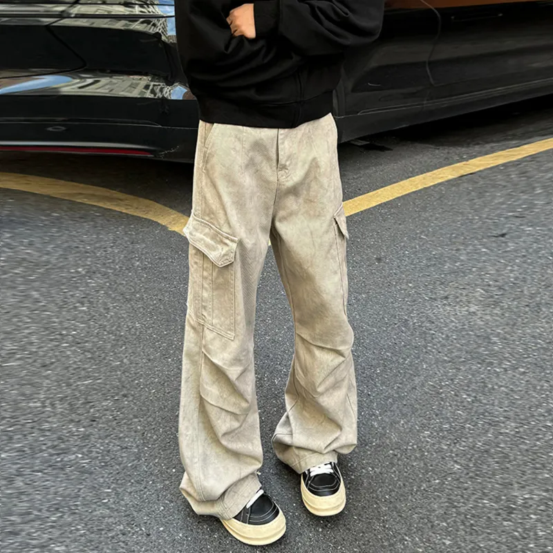 JUNGLE PANDA Jeans Unisex Apricot-5