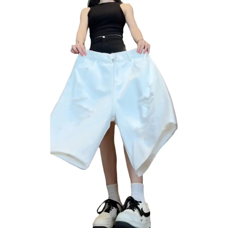 JUNGLE PANDA Denim Shorts Unisex-1