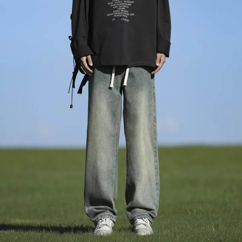JUNGLE PANDA Jeans Unisex Distressed Gray-31