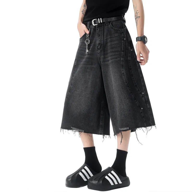 JUNGLE PANDA Denim Shorts Unisex-14