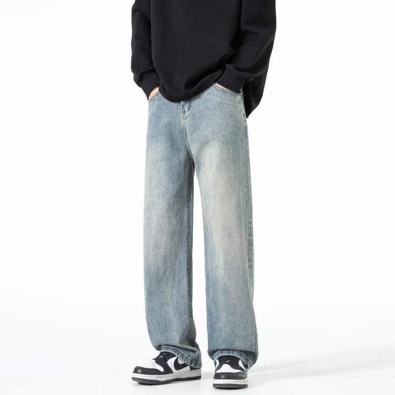 JUNGLE PANDA Jeans Unisex Smoke Gray-4