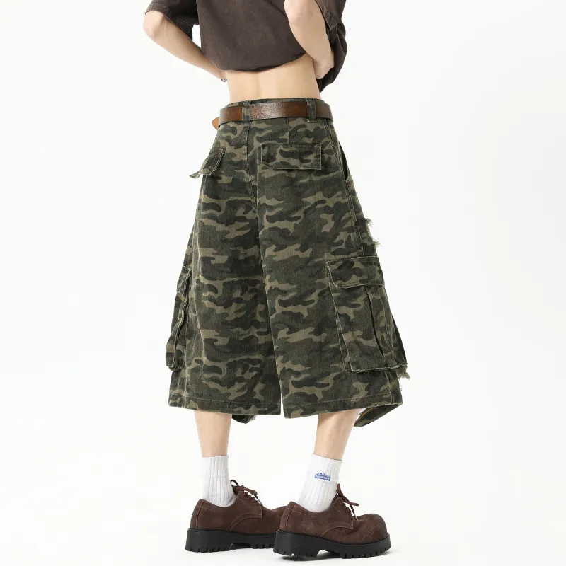 JUNGLE PANDA Cargo Shorts Unisex-4