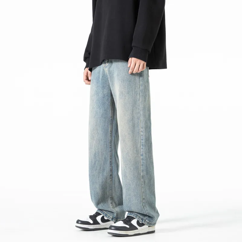JUNGLE PANDA Jeans Unisex Smoke Gray-6