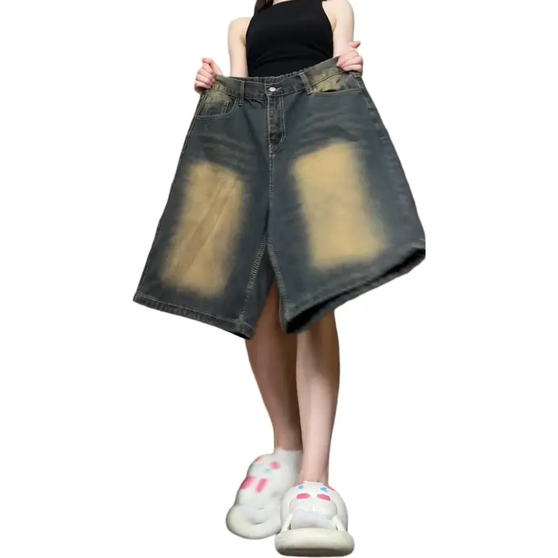 JUNGLE PANDA Denim Shorts Unisex-7
