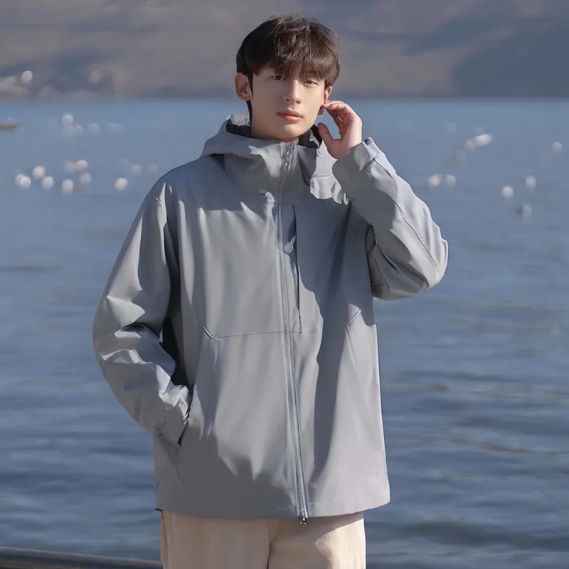 JUNGLE PANDA Water Resistant Windproof Breathable Wear Resistant Warm Windbreaker Jacket Unisex-25