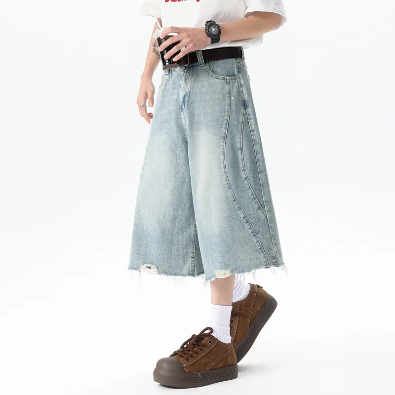 JUNGLE PANDA Denim Shorts Unisex-4