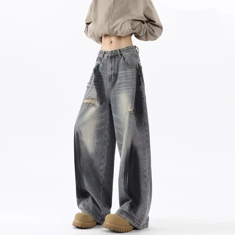 JUNGLE PANDA Jeans Unisex Blue-5