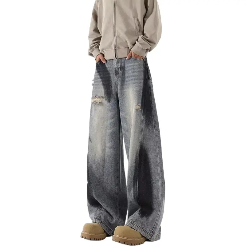 JUNGLE PANDA Jeans Unisex Blue-2