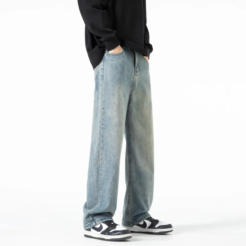JUNGLE PANDA Jeans Unisex Smoke Gray-2