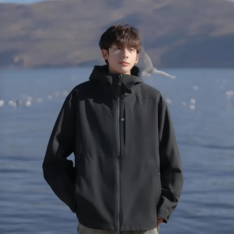 JUNGLE PANDA Water Resistant Windproof Breathable Wear Resistant Warm Windbreaker Jacket Unisex-9