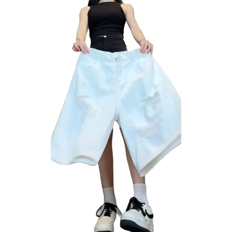 JUNGLE PANDA Denim Shorts Unisex-7