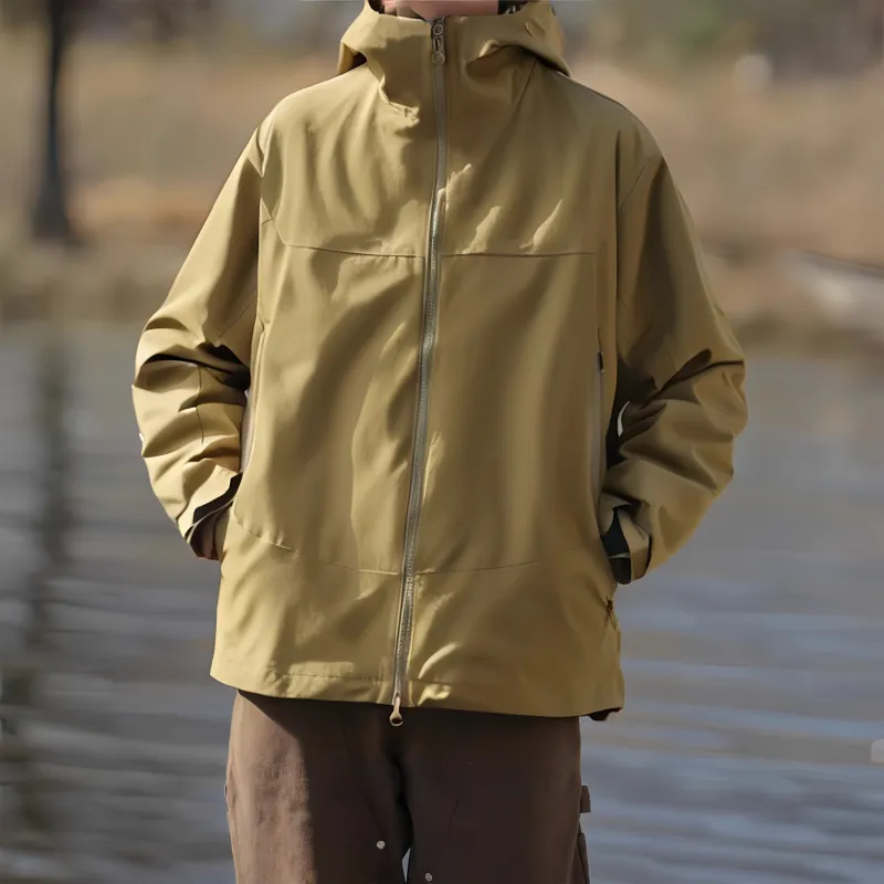 JUNGLE PANDA Water Resistant Windproof Breathable Wear Resistant Warm Windbreaker Jacket Unisex-3