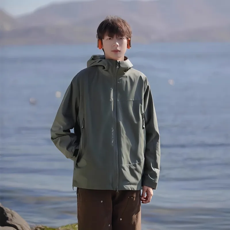 JUNGLE PANDA Water Resistant Windproof Breathable Wear Resistant Warm Windbreaker Jacket Unisex-25