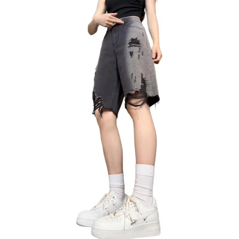 JUNGLE PANDA Denim Shorts Unisex-7