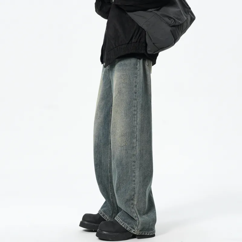 JUNGLE PANDA Jeans Unisex Vintage Blue-4