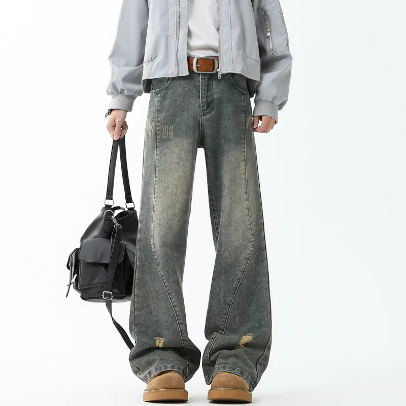 JUNGLE PANDA Jeans Unisex Rusty Red-14
