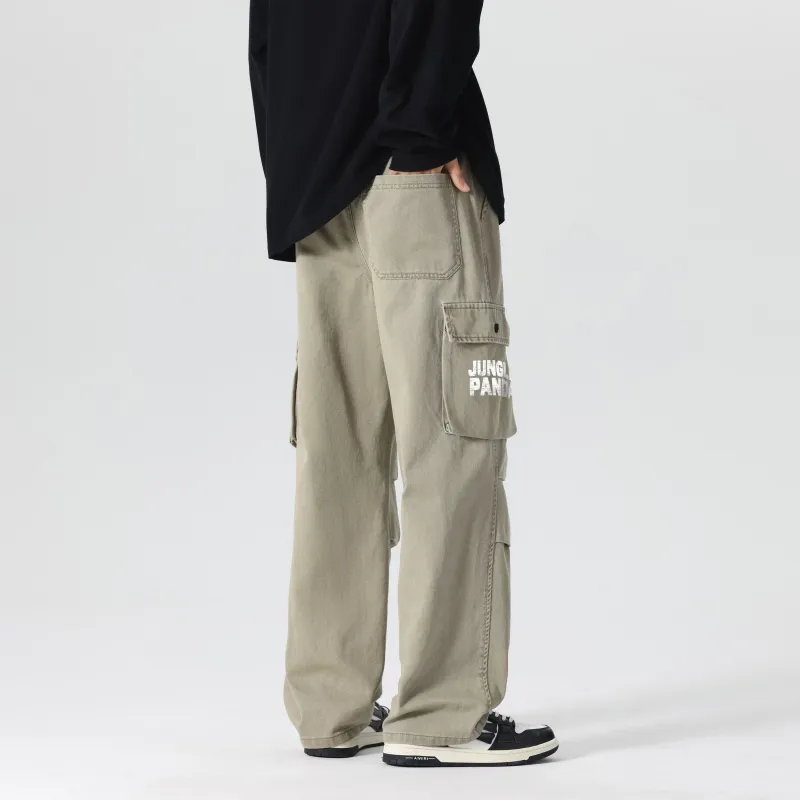 JUNGLE PANDA Cargo Pants Unisex-1