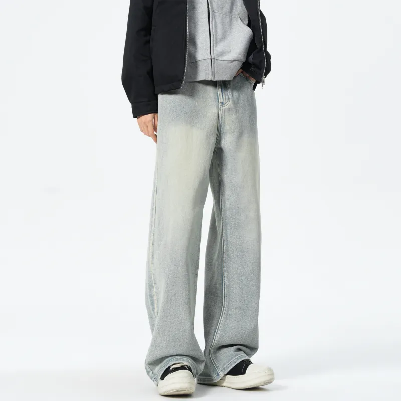 JUNGLE PANDA Jeans Unisex Blue White-2