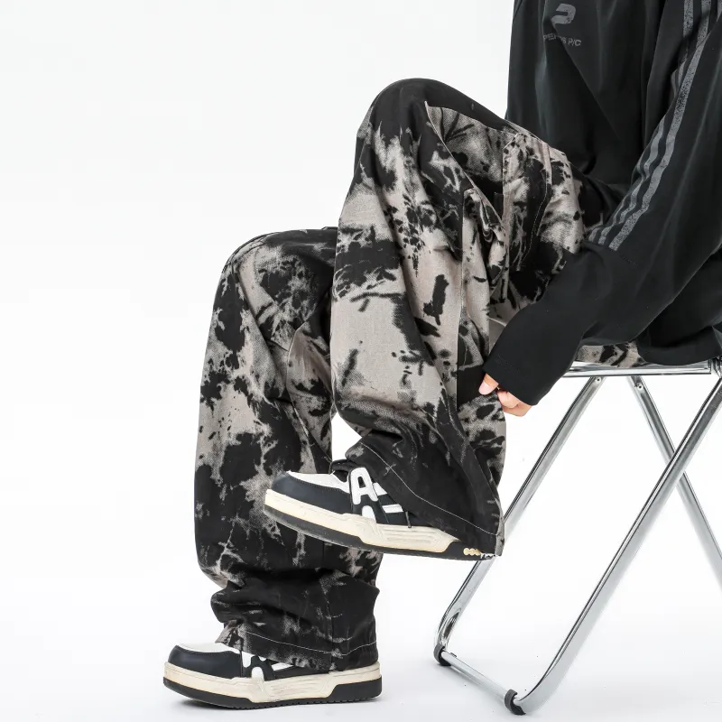 JUNGLE PANDA Cargo Pants Unisex Camouflage-7