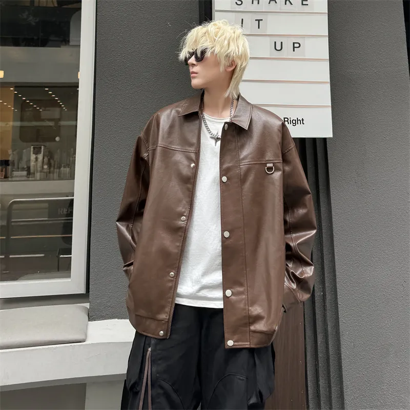 JUNGLE PANDA Leather Jacket Unisex-15